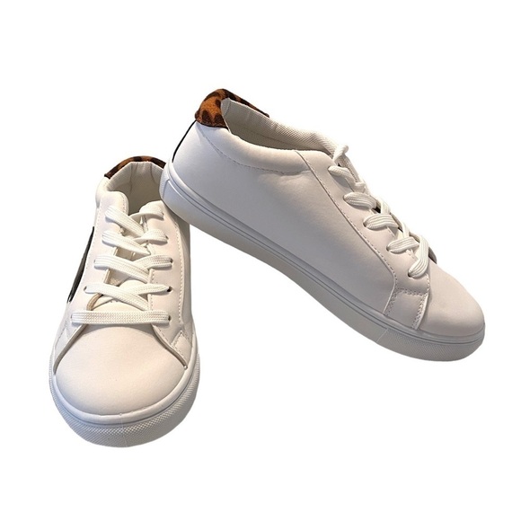 C&C California Lifestyle Faux Leather White Sneakers - Picture 2 of 9